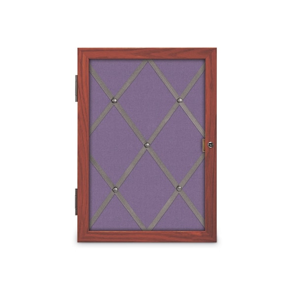 Sliding Door Wood Corkboard, 96"x36", Cher, UV9006OCS-CHERRY-FORBO